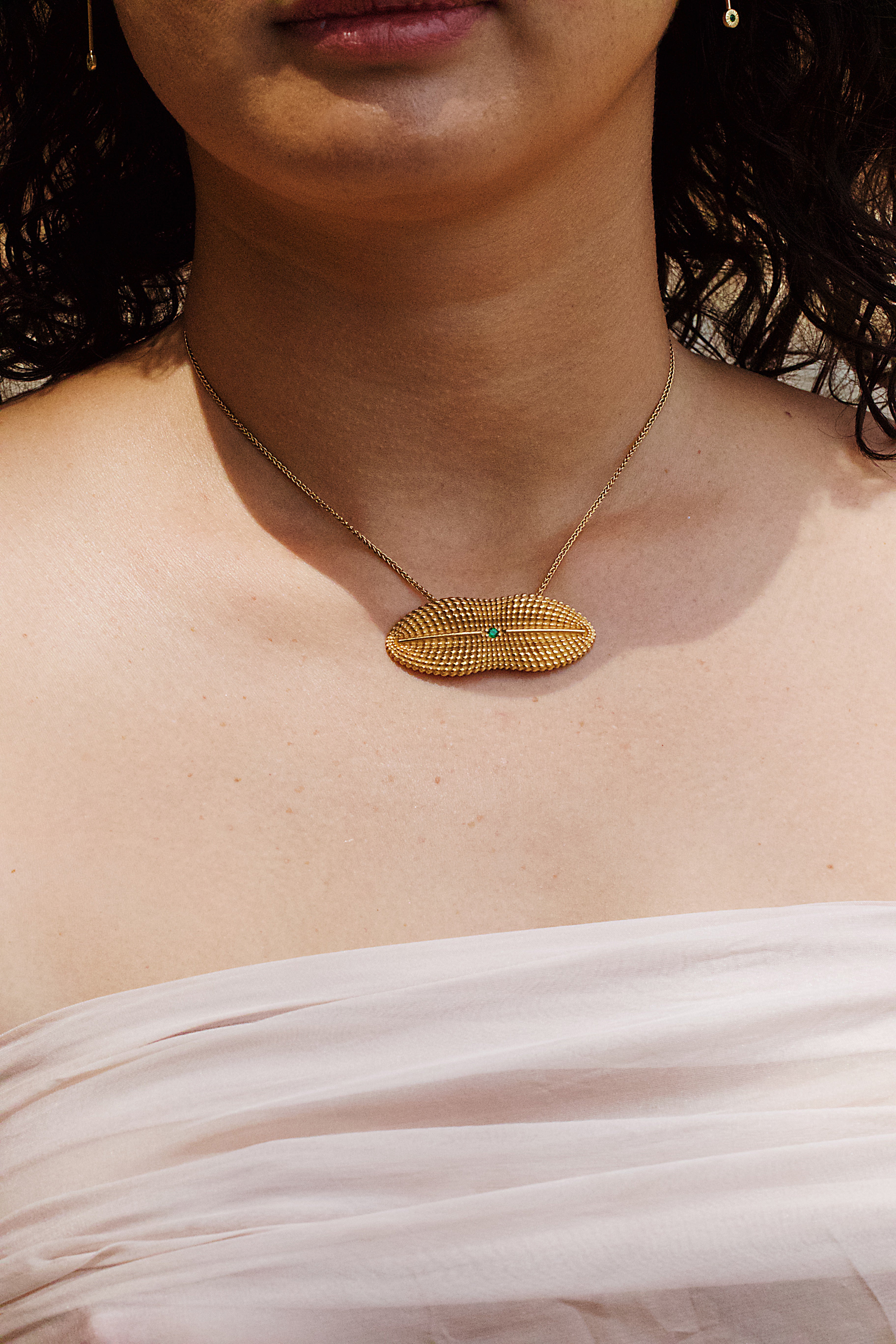 Diploneis necklace, 24 kt Gold Plated