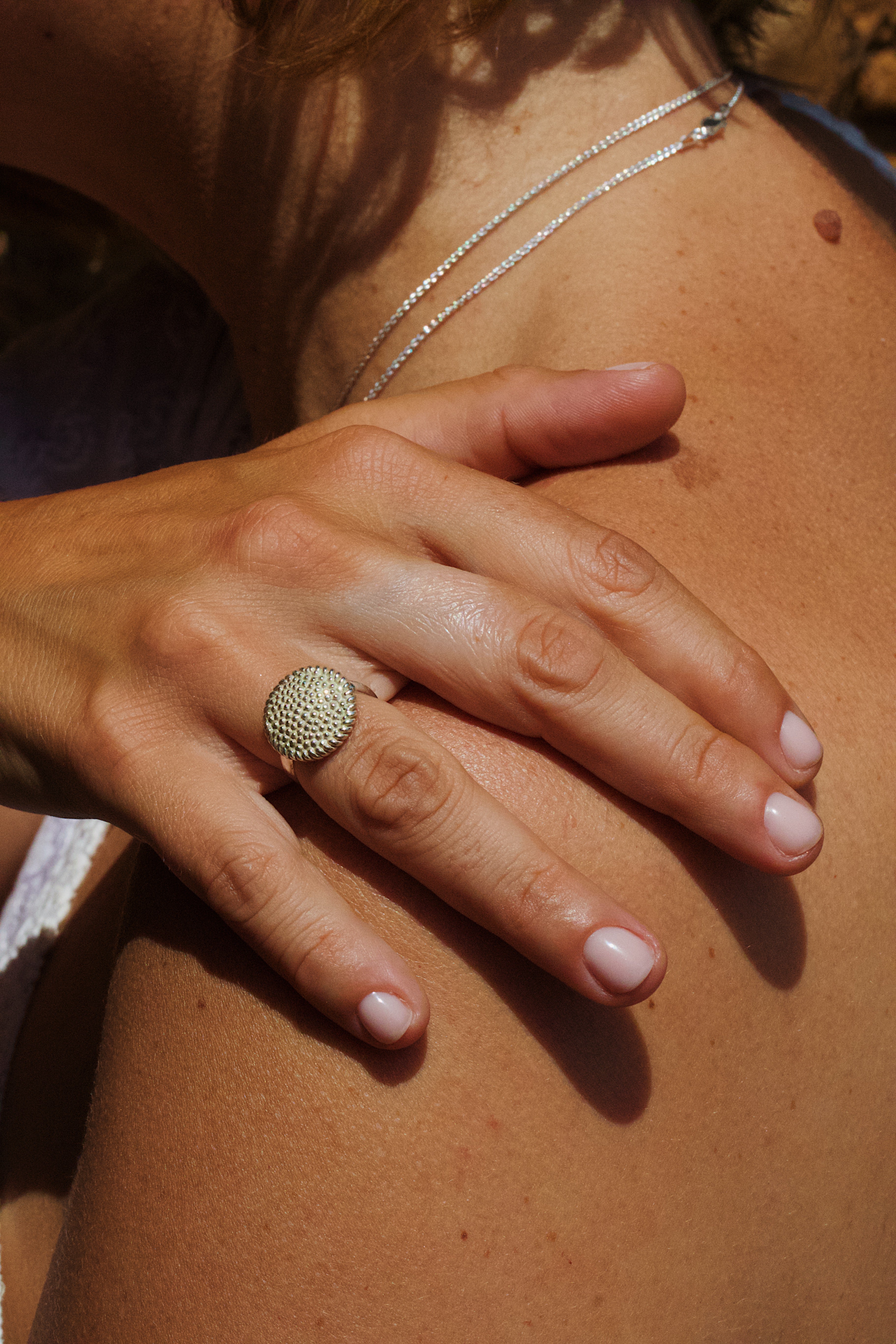 "Petit Iridis" ring, solid silver