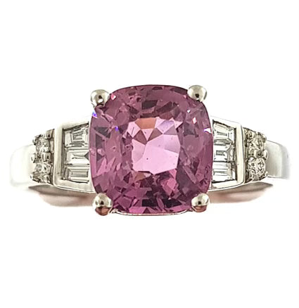 Bague Adélaïde, Or, Spinelle violet, Diamants